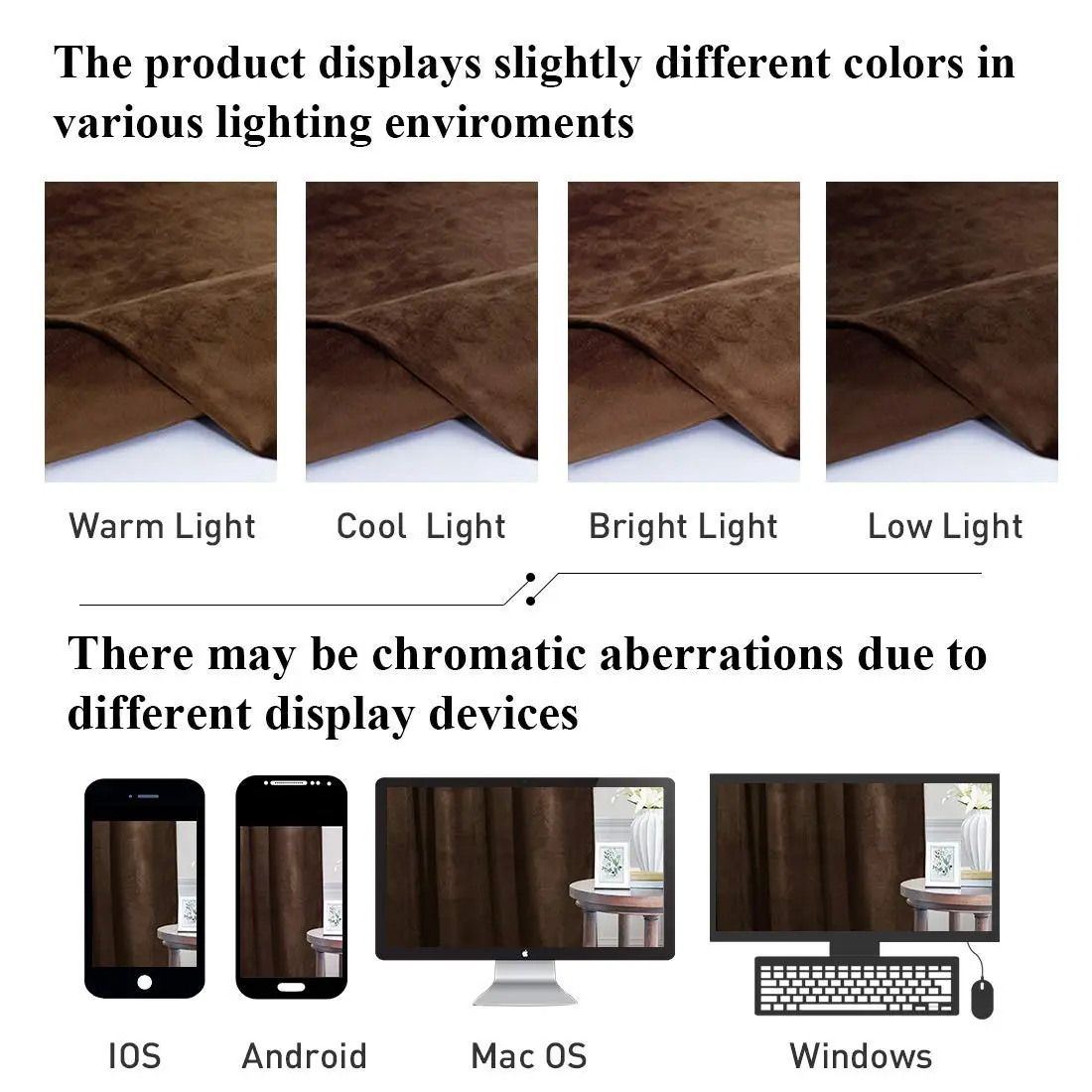 StangH Velvet Blackout Curtains 52"W x 84"L | Thermal Insulation & Privacy (110 characters) - view 9
