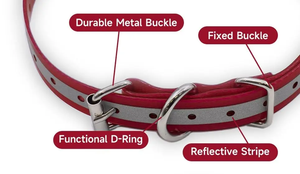 TrainPro Waterproof TPU Replacement Collar Strap for Dog Training Collars, 27.5 in (70 cm) | Universal Fit for Bark, Shock, E-Collars & Fences - view 2