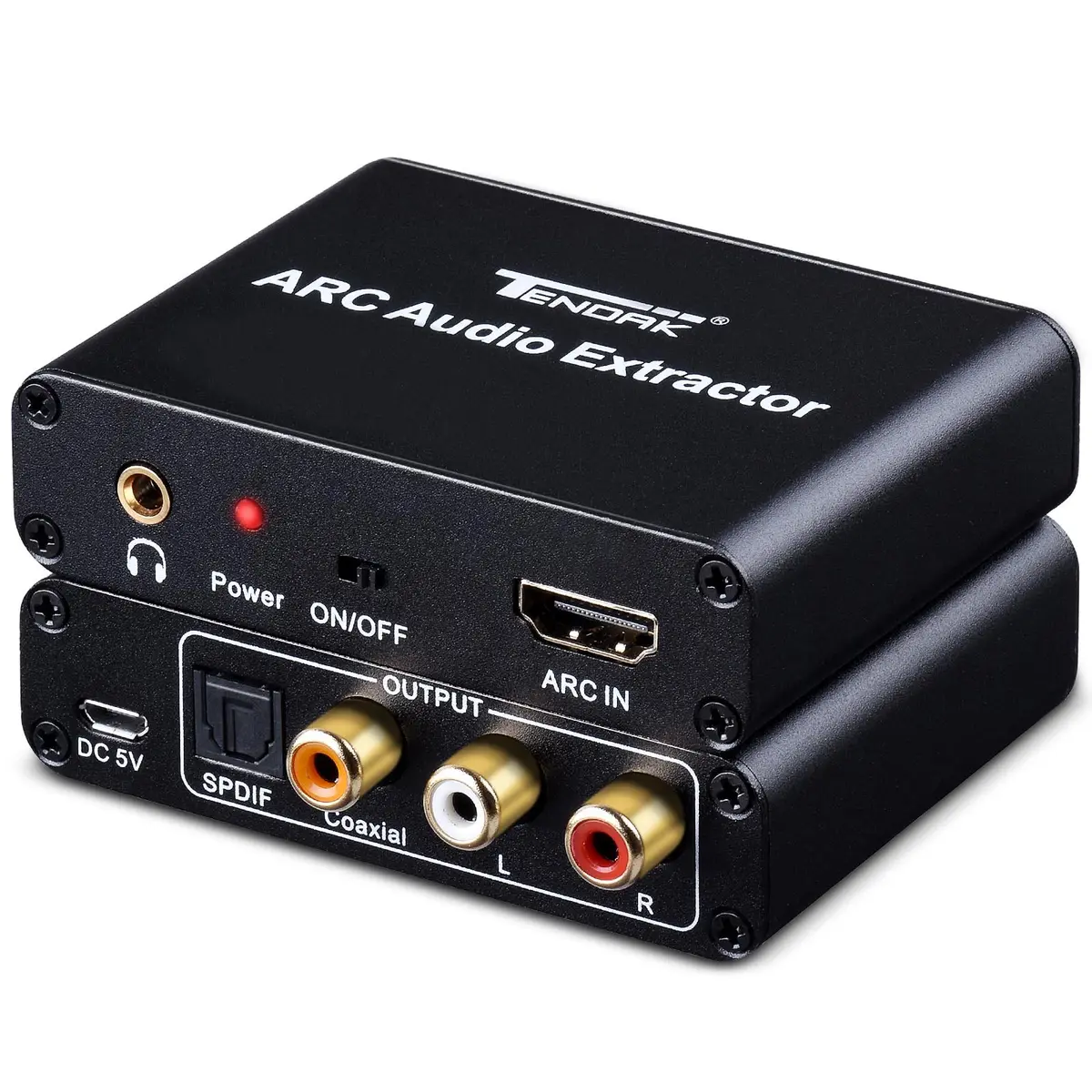 Tendak HDMI ARC Audio Extractor for HDTV Soundbar Speaker Amplifier | 192KHz PCM Support - main product image