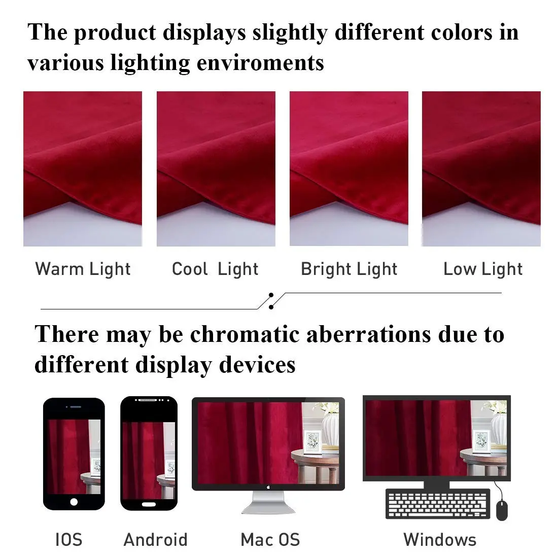 StangH Theater Red Velvet Curtains 52"W x 84"L | Luxurious, Thermal, Privacy (70-120 chars) - view 9