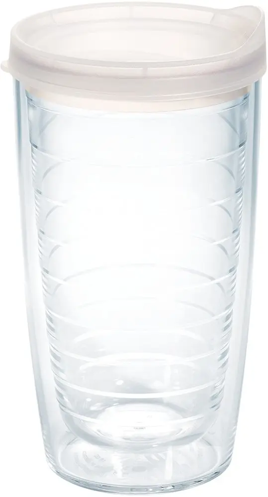Tervis 16oz Clear & Colorful Lidded Insulated Tumbler | Keeps Drinks Hot & Cold, Made in USA - main product image