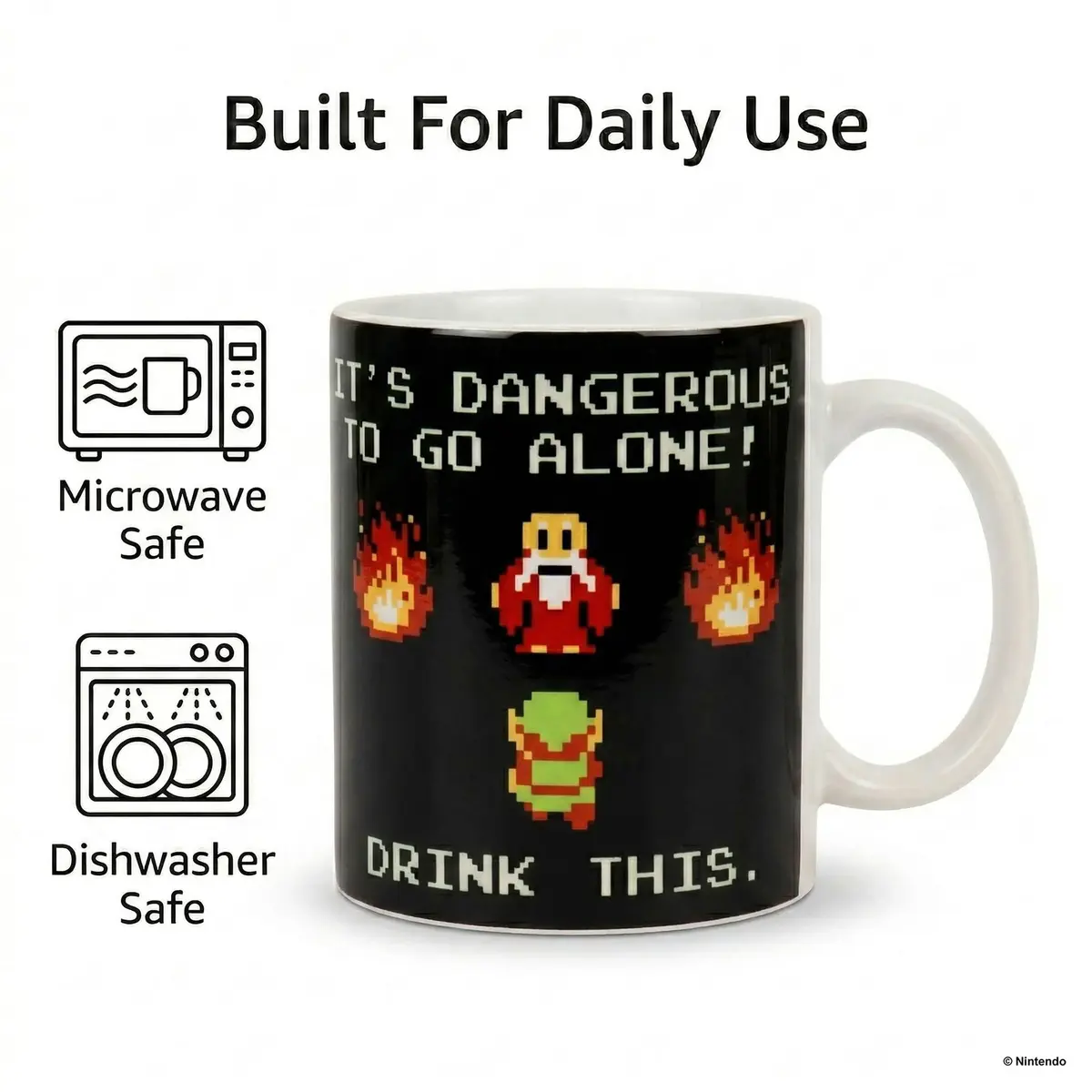 Pyramid America Zelda Mug - The Legend of Zelda Coffee Mug 11 oz - Ceramic Mug for Coffee, Cocoa & Tea Drinks - view 5