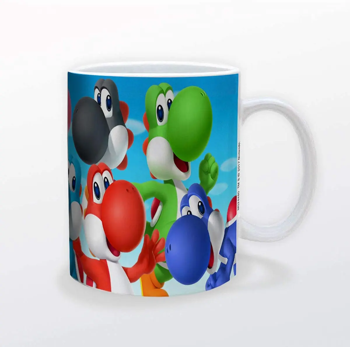 Pyramid America Super Mario Yoshi Mug - 11 oz. Ceramic Cup for Coffee, Cocoa & Tea Drinkers - Chip Resistant & Printed Both Sides - view 5