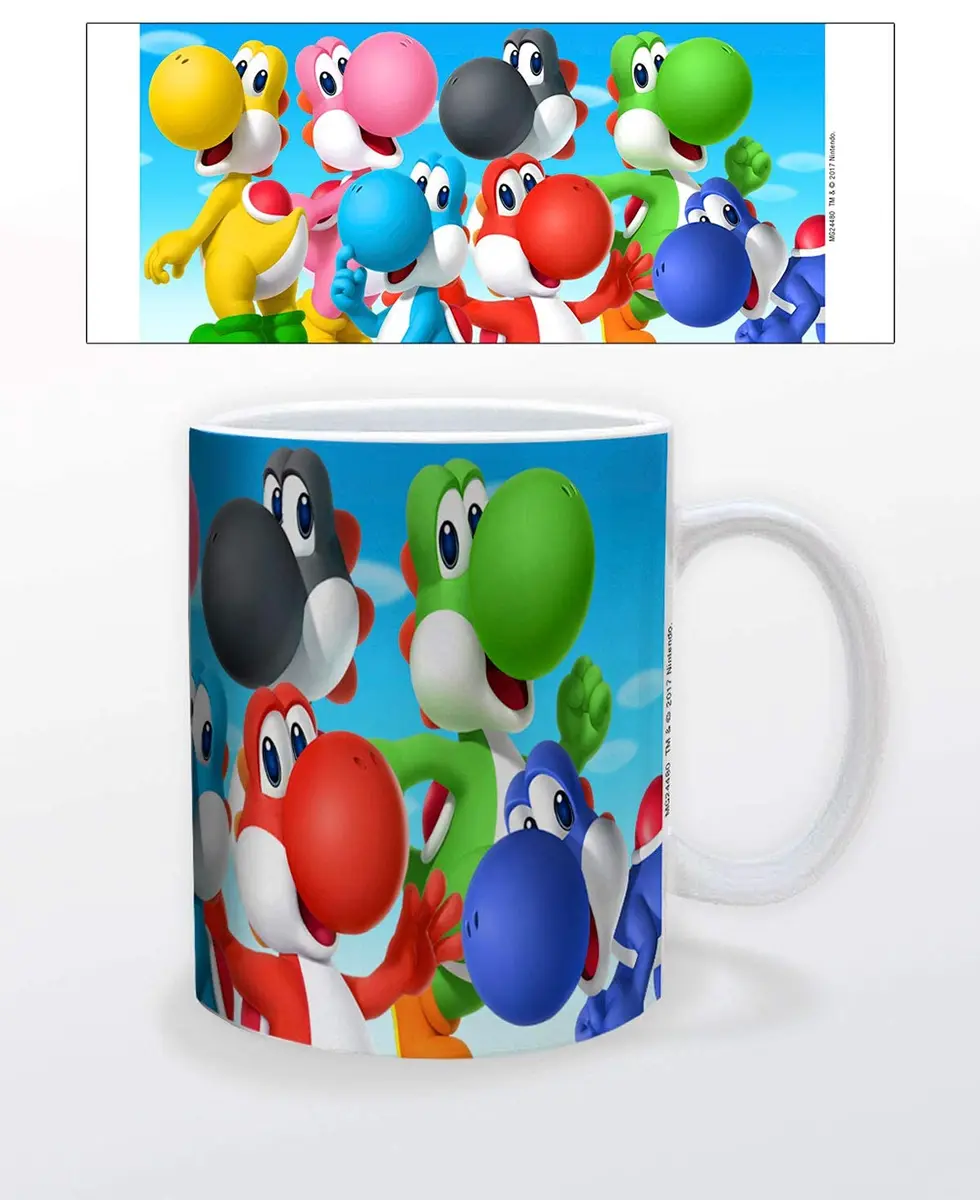 Pyramid America Super Mario Yoshi Mug - 11 oz. Ceramic Cup for Coffee, Cocoa & Tea Drinkers - Chip Resistant & Printed Both Sides - view 7