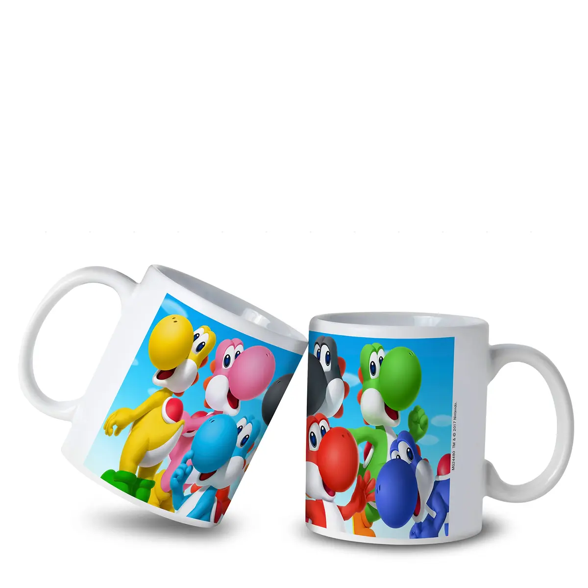 Pyramid America Super Mario Yoshi Mug - 11 oz. Ceramic Cup for Coffee, Cocoa & Tea Drinkers - Chip Resistant & Printed Both Sides - view 2