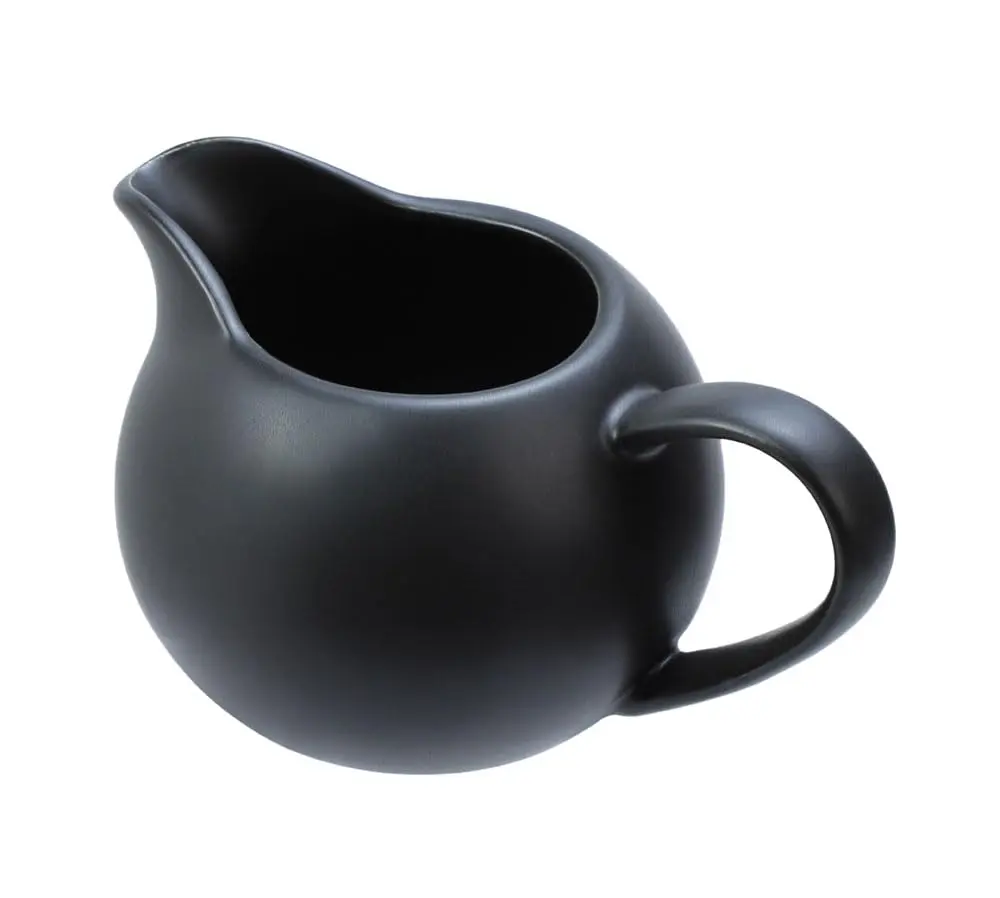 FUYU Matte Ceramic Creamer with Handle, 8oz | Small Coffee Milk Pitcher for Home & Kitchen - main product image
