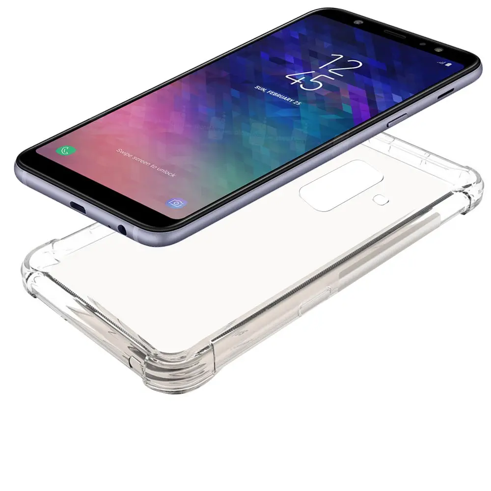 Zeking Crystal Clear TPU Case for Samsung Galaxy A6 (2018) - 1.5mm Thick | Protects Screen & Buttons - view 5