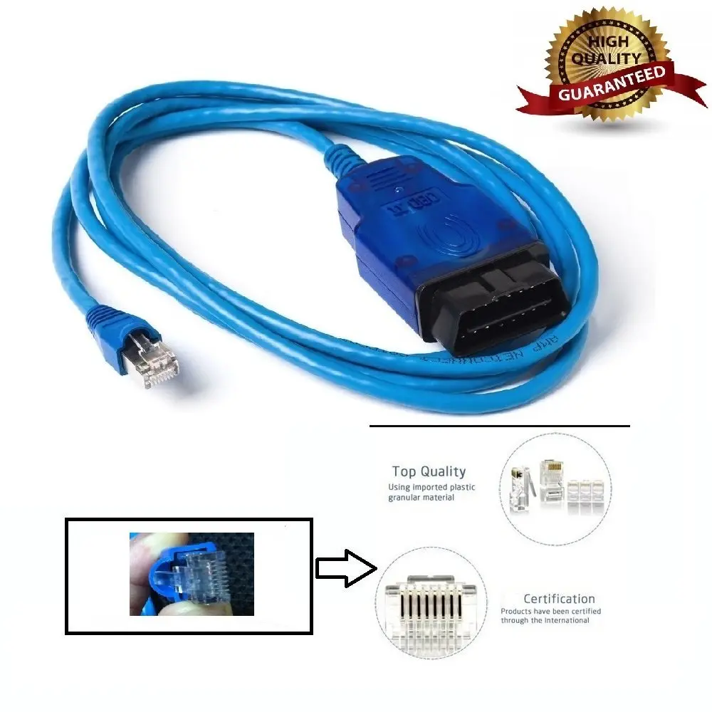 AntiBreak Ethernet to OBD2 Cable for BMW F Series | Diagnostic & Coding Tool (70-120 chars) - view 2
