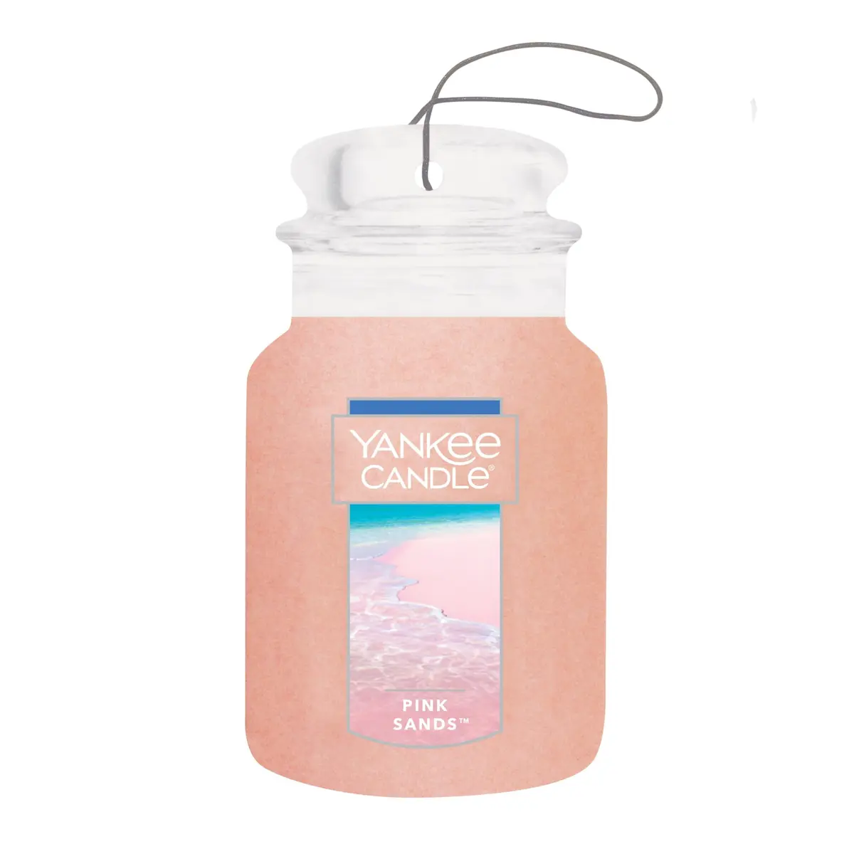 Yankee Candle Pink Sands Paper Car Jar Air Freshener, Pack of 2 | Exotic Island Escape Fragrance - view 2