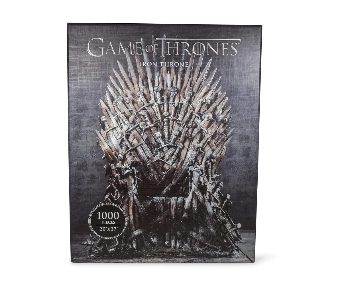Game of Thrones Iron Throne Deluxe Puzzle 1000 Pieces | Iconic HBO Image, 20" x 27" - main product image