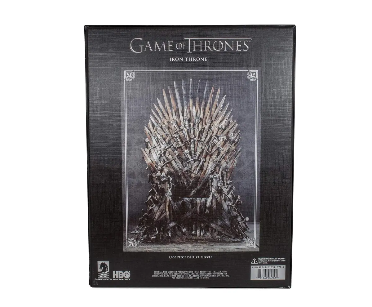 Game of Thrones Iron Throne Deluxe Puzzle 1000 Pieces | Iconic HBO Image, 20" x 27" - view 2