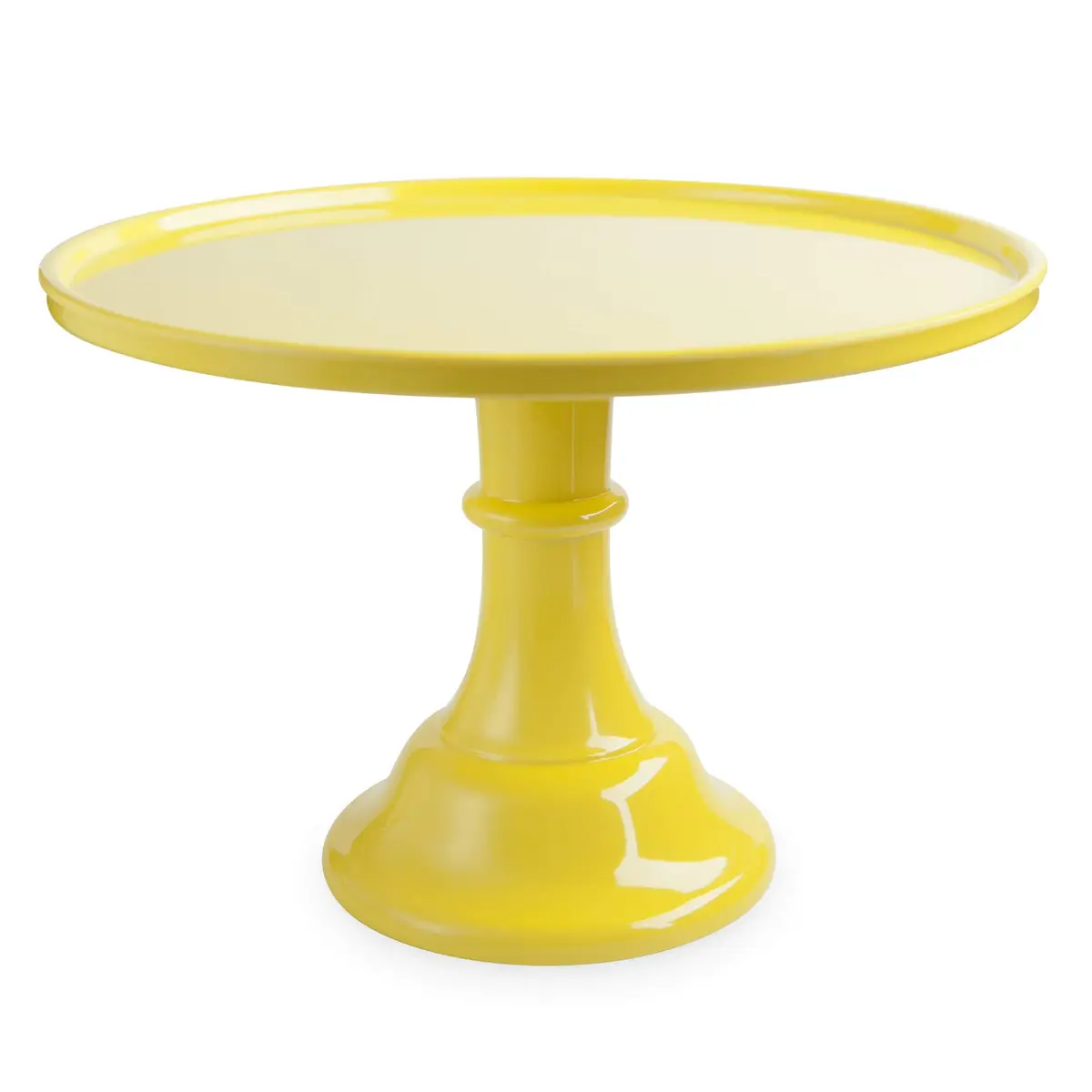 Twine Yellow Melamine Cake Stand | Durable Food Service Dessert Accessory (11.5 x 8 inches, Set of 1) - view 8