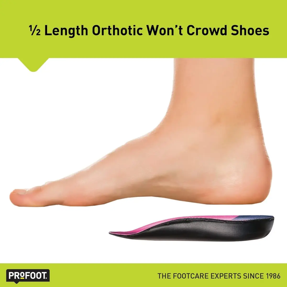 PROFOOT Plantar Fasciitis Orthotic Insoles for Women (Sizes 6-10) – Gel Heel Inserts for Instant Heel Pain Relief & Arch Support (2 Pairs) - view 5
