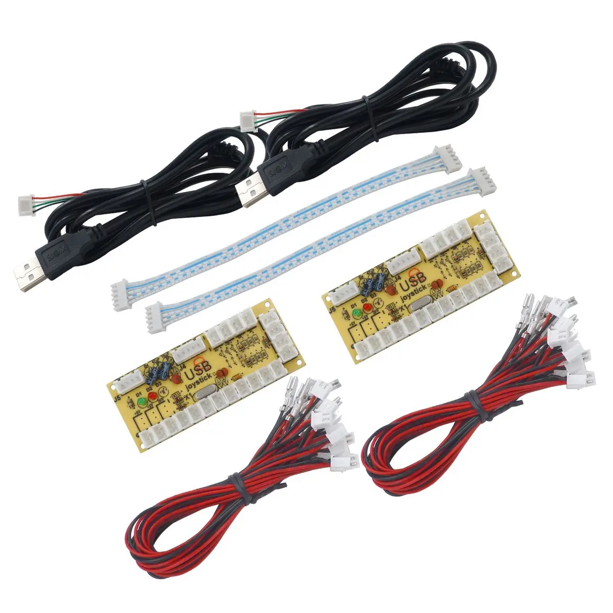 SJ@JX Arcade Game Controller USB Encoder Zero Delay 2 Player | Support Windows & Raspberry Pi - main product image