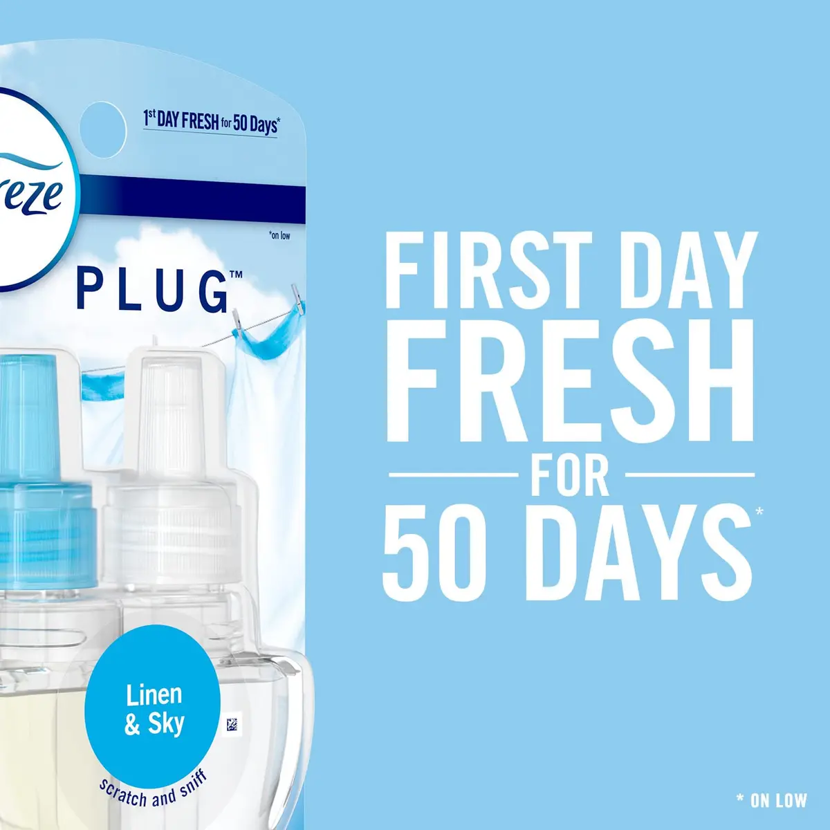 Febreze Fade Defy Plug Air Freshener Refill Gain Original Scent 0.87 fl oz (25.8 ml) | Lasts 50 Days - view 3