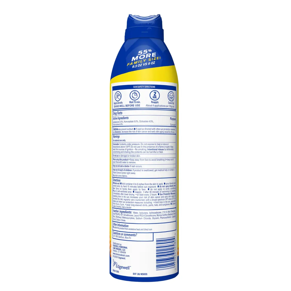 Banana Boat Sport Kids Sunscreen Spray SPF 50+ 269ml (9.5 Fl Oz) | Water Resistant 80 Min - view 9