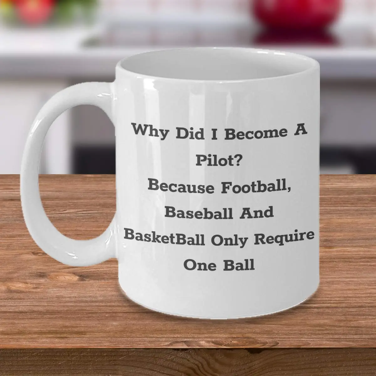 CuteNation White 355ml (12 Fl Oz) Ceramic Mug | Funny Pilot Gift Idea - view 6