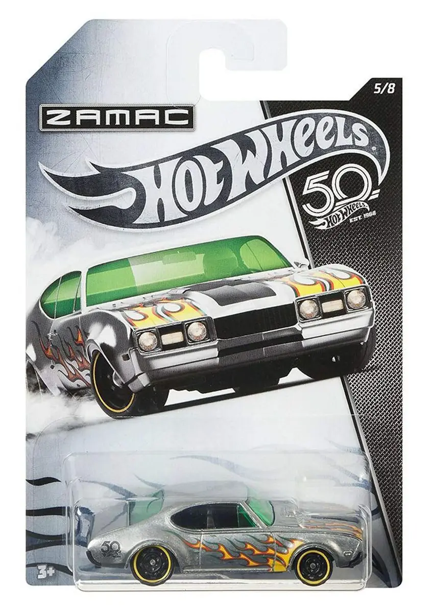 Hot Wheels Zamac '68 Olds 442 50th Anniversary 1:64 Scale | Collectors Edition Diecast Toy Car - main product image