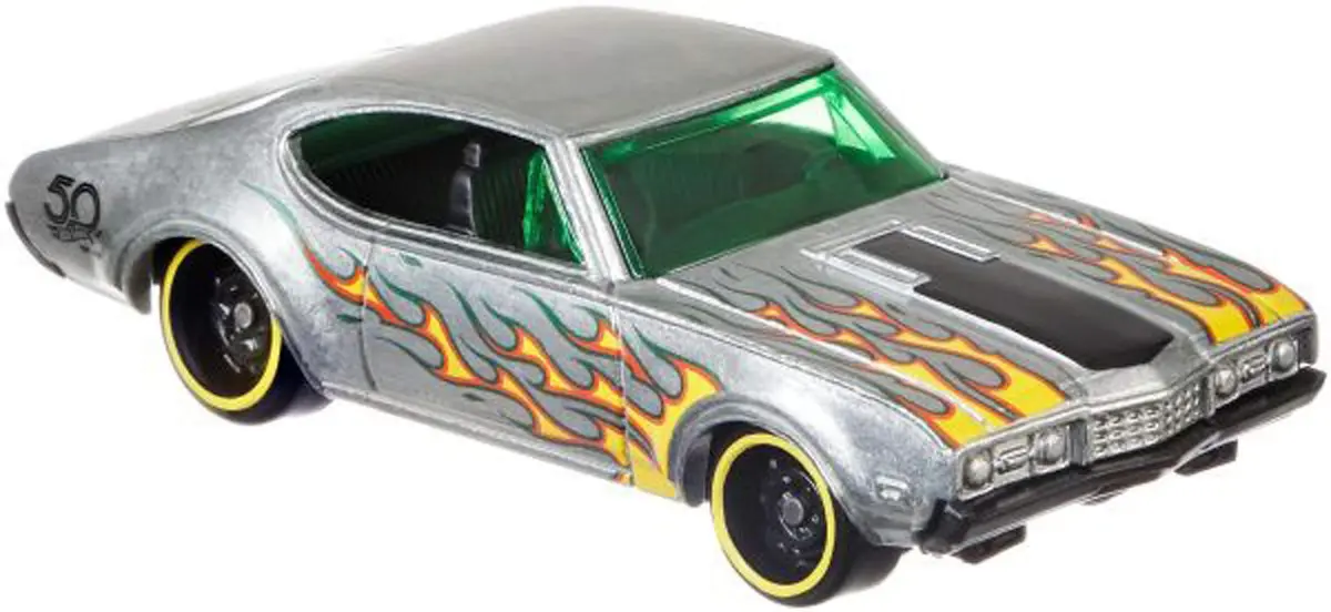 Hot Wheels Zamac '68 Olds 442 50th Anniversary 1:64 Scale | Collectors Edition Diecast Toy Car - view 5