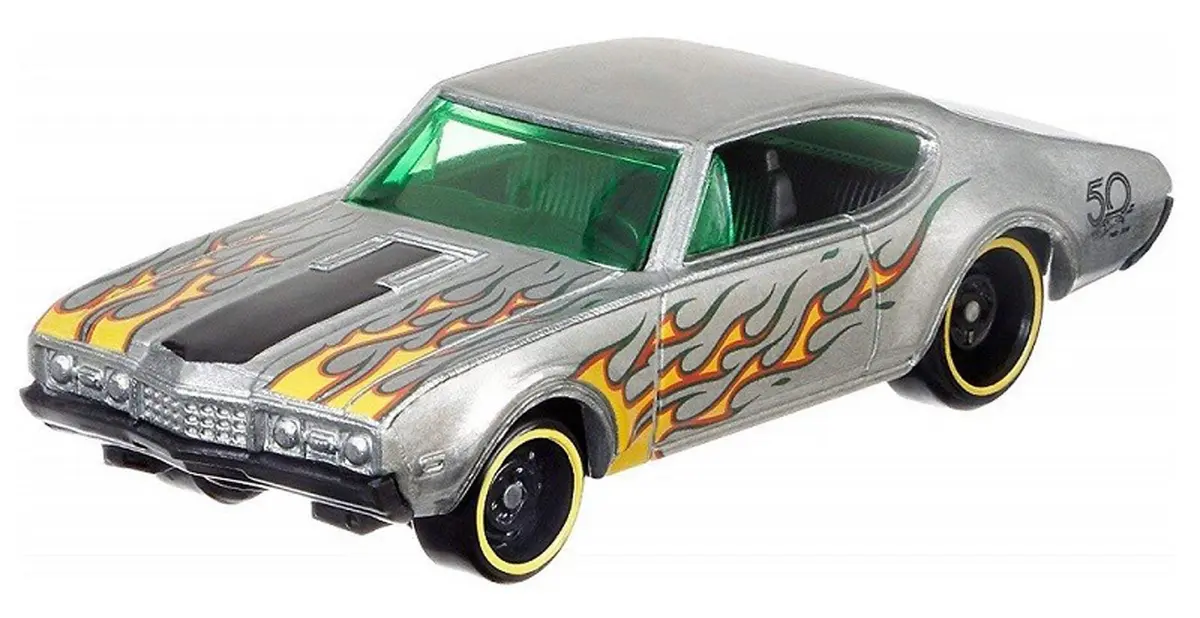 Hot Wheels Zamac '68 Olds 442 50th Anniversary 1:64 Scale | Collectors Edition Diecast Toy Car - view 2