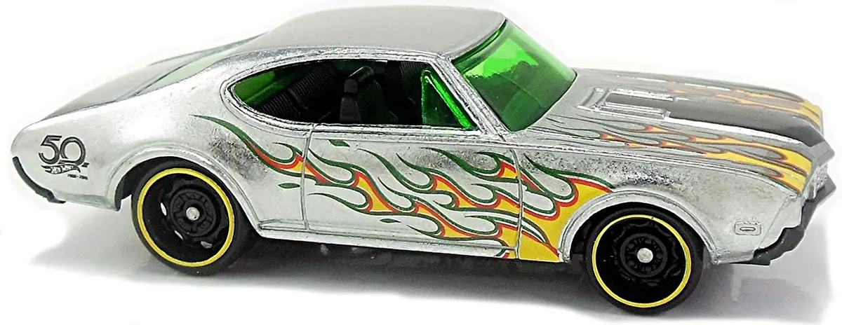 Hot Wheels Zamac '68 Olds 442 50th Anniversary 1:64 Scale | Collectors Edition Diecast Toy Car - view 4