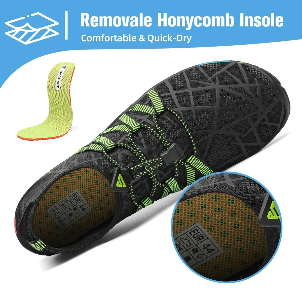 Mishansha Water Shoes for Women Men, Quick-Dry Barefoot Swim Shoes | Non-Slip, Lightweight & Packable - view 4