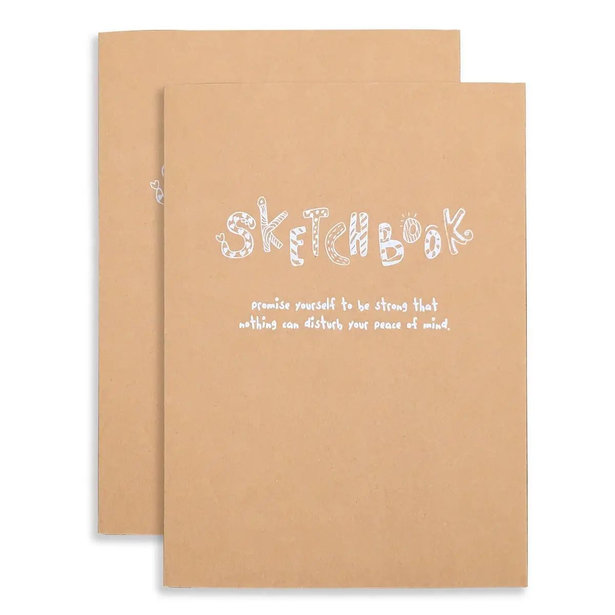 CooLeathor Kraft Cover Drawing Notebook & Sketchbook Set of 2 | 150x210mm, 256 Pages - view 2