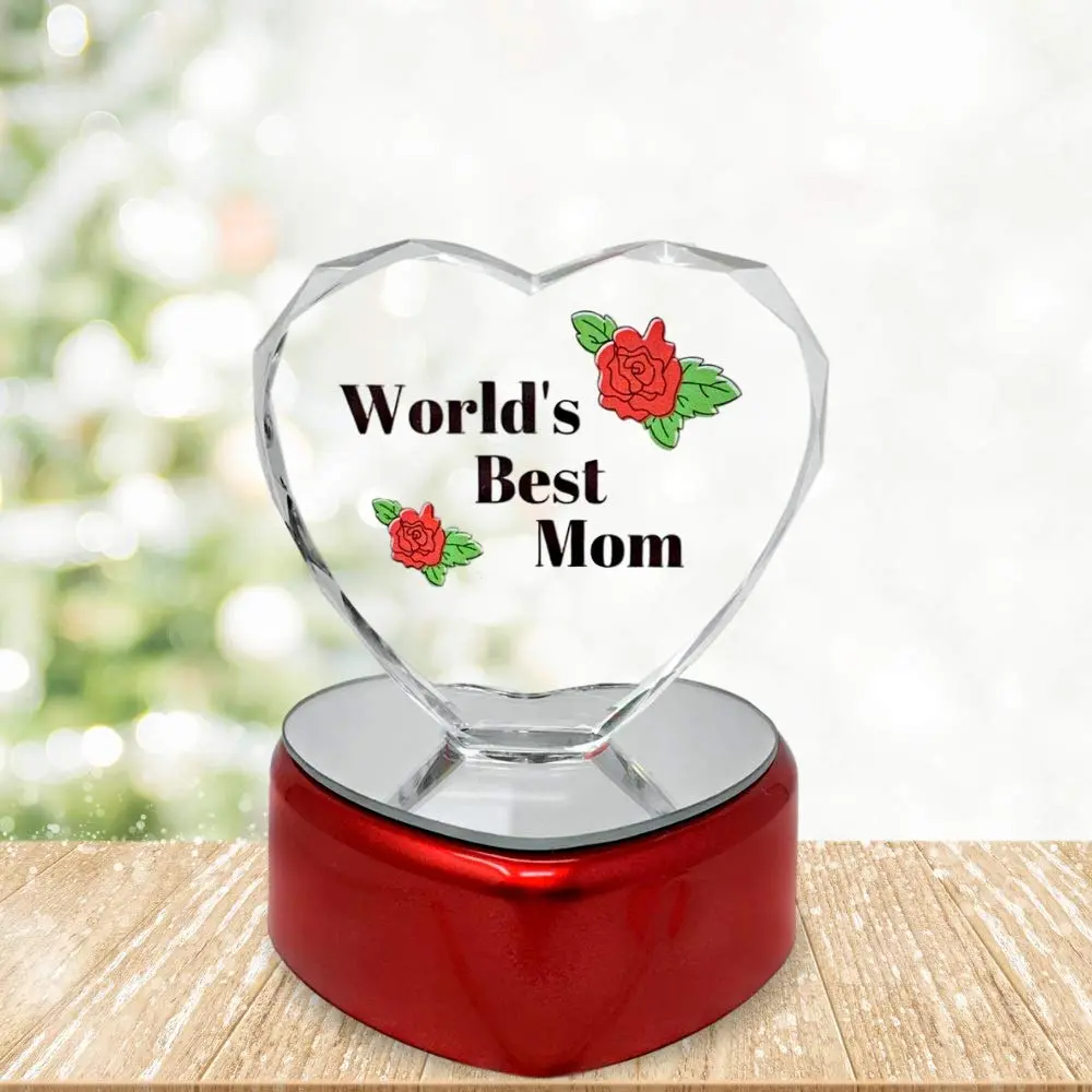 BANBERRY DESIGNS Mother Gift Set – Mom Butterfly Suncatcher with Pressed Flowers + LED Heart, 4" x 3" | Window Hanging & Table Decor - view 5