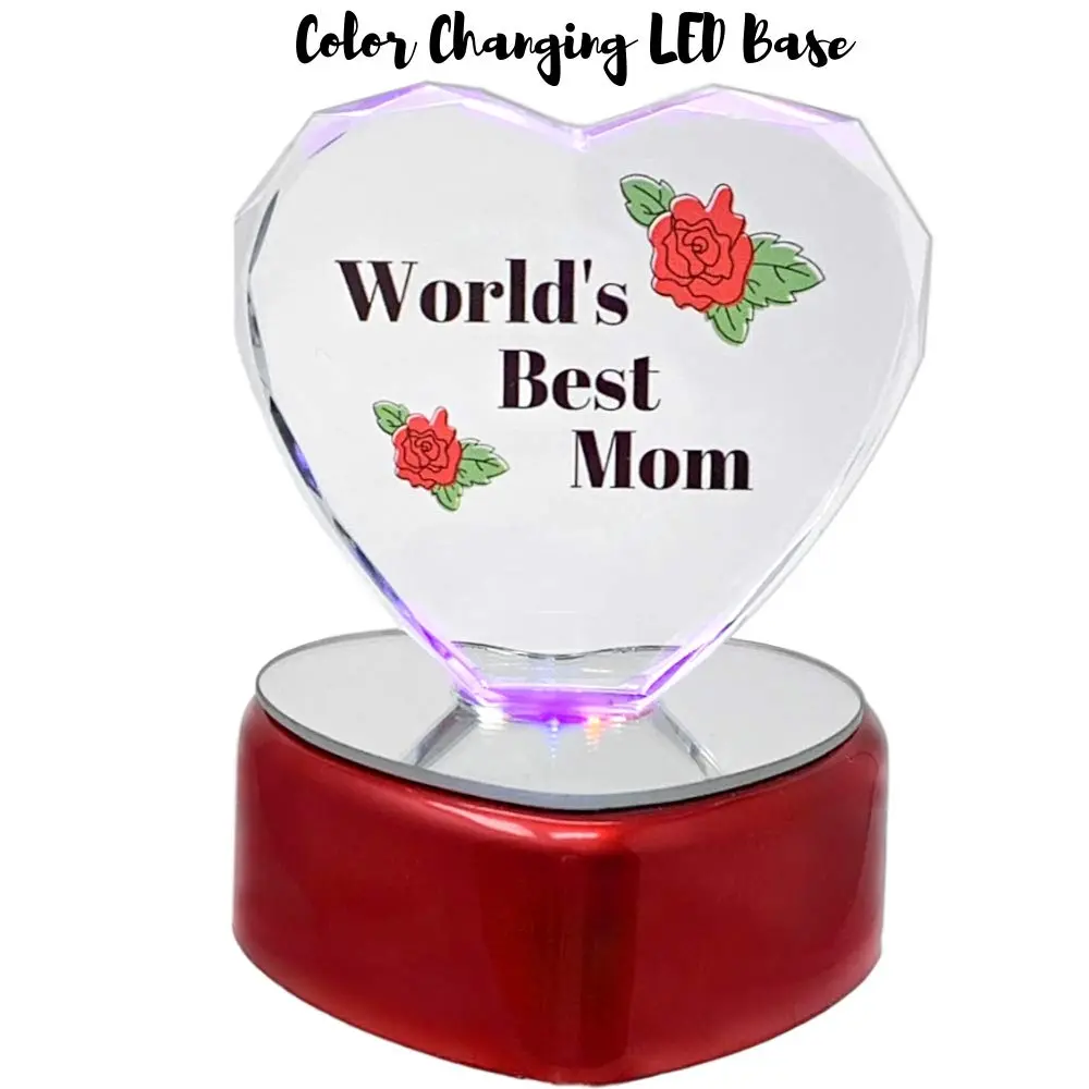 BANBERRY DESIGNS Mother Gift Set – Mom Butterfly Suncatcher with Pressed Flowers + LED Heart, 4" x 3" | Window Hanging & Table Decor - view 3