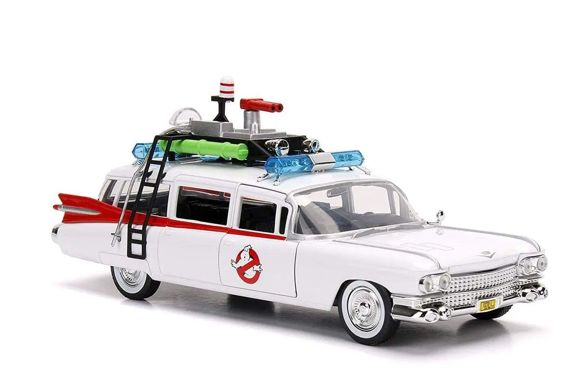 Jada Toys Hollywood Rides Ghostbusters ECTO-1 White 1:24 Scale | Die-Cast Collectible Vehicle for Kids & Collectors - view 2