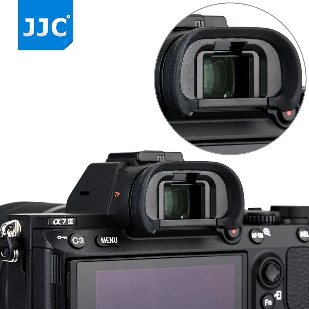 JJC 2 Pack Camera Eyecup for Sony A9II A7RIV A7RIII A7III A7RII A7SII A7II Cameras | Protects Viewfinder from Dust & Scratches - view 2