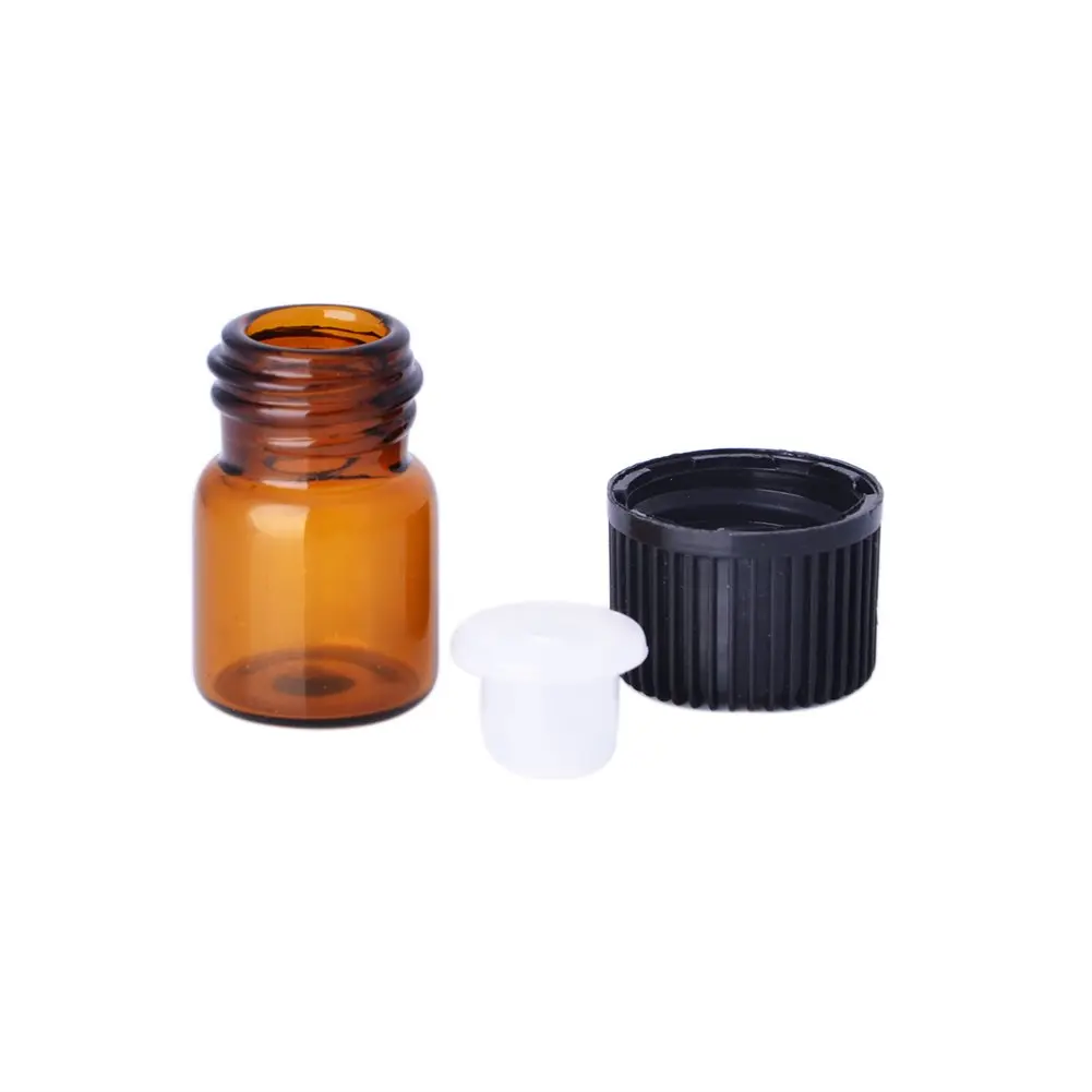 Enslz Essential Oil Sample Bottles 1ml & 2ml Amber Glass Refill Pack | Leak-Proof & Portable - view 5