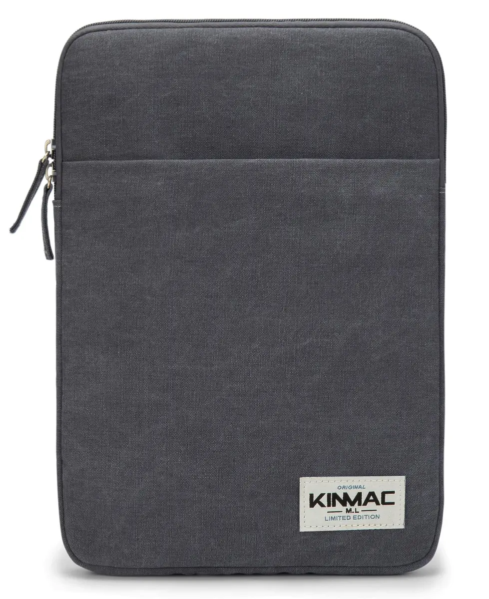 Kinmac 360° Protective Laptop Sleeve Case for 15.6-16 inch Laptops | Vertical Grey Design with Pocket - main product image