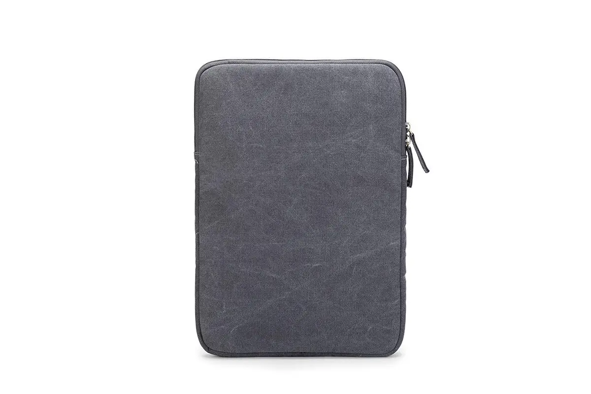 Kinmac 360° Protective Laptop Sleeve Case for 15.6-16 inch Laptops | Vertical Grey Design with Pocket - view 7