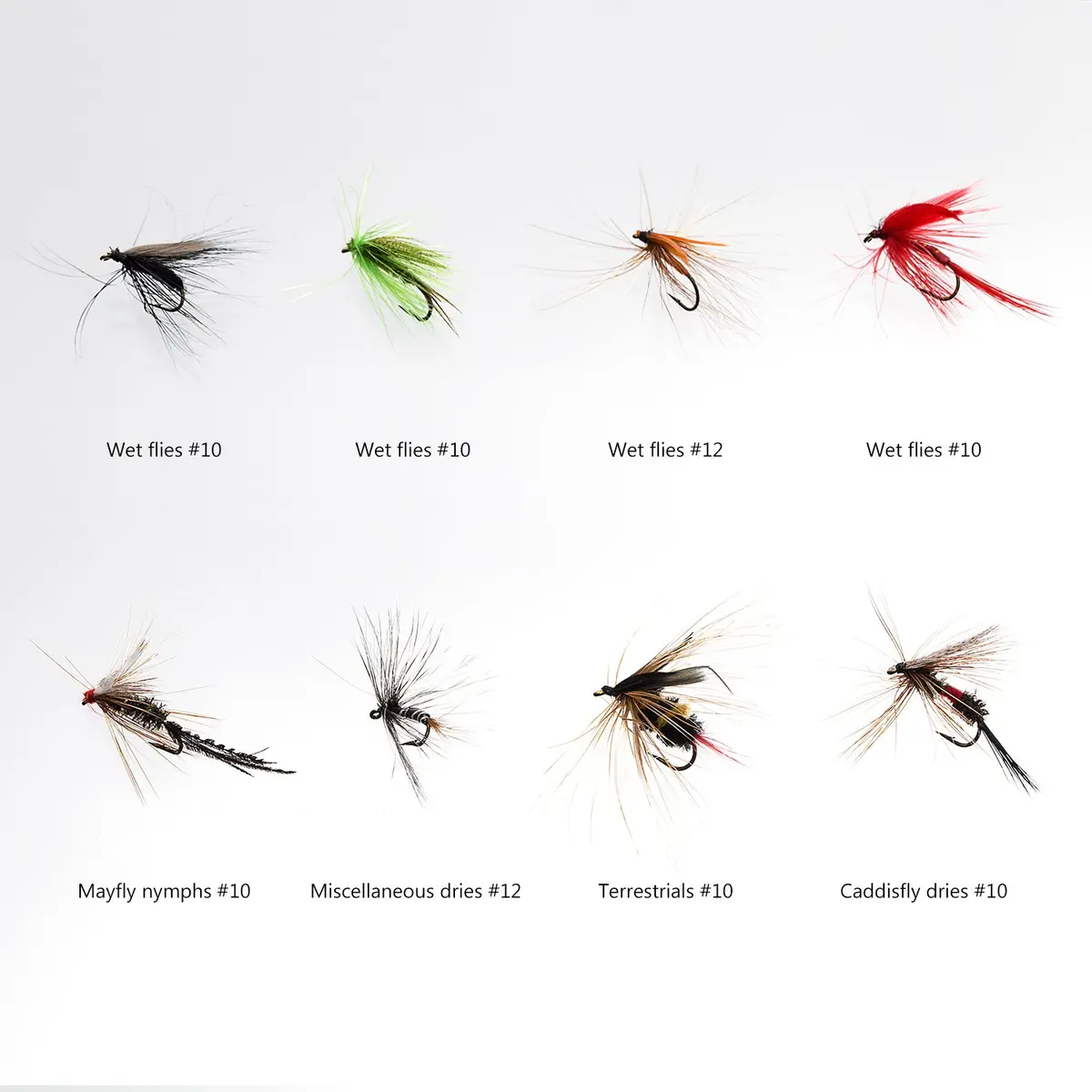 BASSDASH 64 pcs Fly Fishing Assorted Flies Kit with Magnetic Fly Box | Trout & Panfish Lures - view 4
