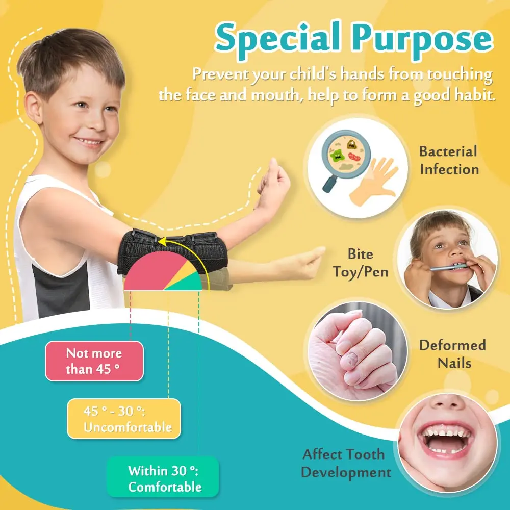 Mybow Elbow Splint for Cubital Tunnel Syndrome | Night Support & Habit Control (110 characters) - view 5
