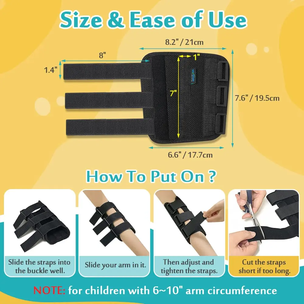 Mybow Elbow Splint for Cubital Tunnel Syndrome | Night Support & Habit Control (110 characters) - view 6