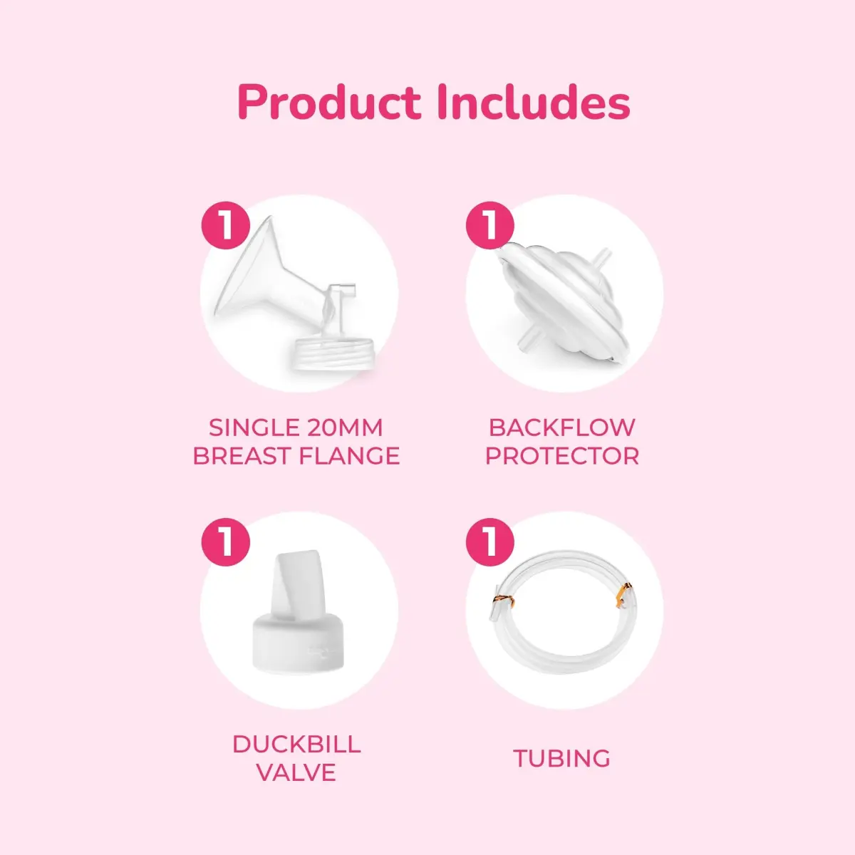 Spectra Baby Wide Breast Shield Set 20mm (0.79 inch) | Authentic USA Import for Spectra S1, S2, S3, 9 Plus Pumps - view 2