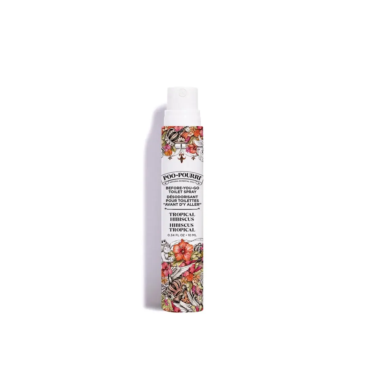 Poo-Pourri Before-You-Go Toilet Spray Tropical Hibiscus 10ml (0.34 Fl Oz) | Prevents Odors Naturally - main product image