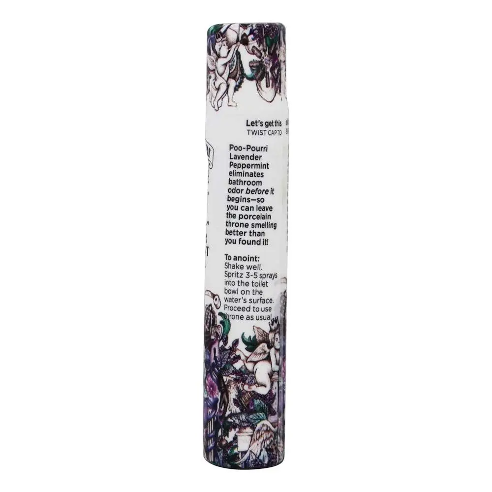 Poo-Pourri Before-You-Go Toilet Spray Lavender Peppermint 10ml (0.34 Fl Oz) | Odor Eliminator for Home & Travel - view 2