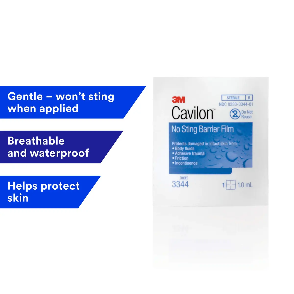 Cavilon No-Sting Barrier Film 1 mL Wipe | Clinically-Proven Skin Protection for Healthcare - view 2