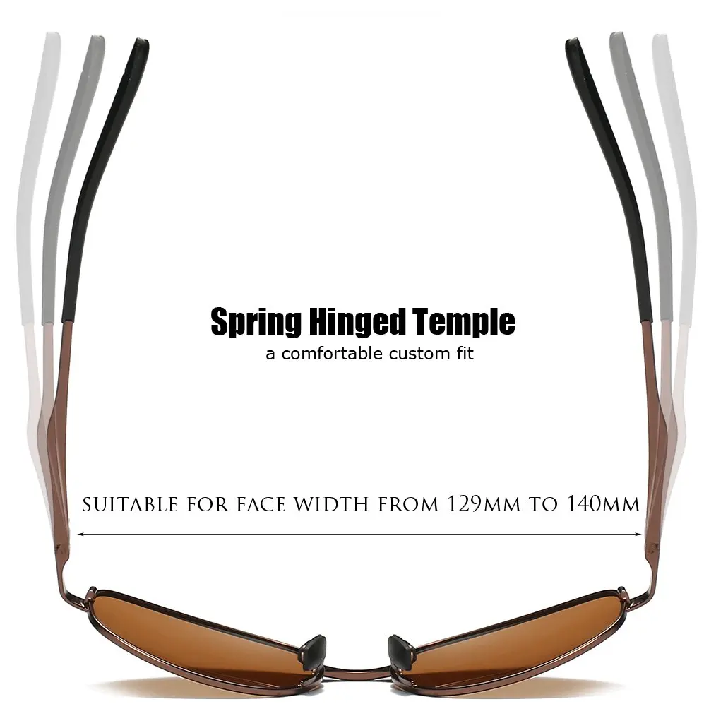 ZHILE Polarized Rectangular Wrap Sunglasses for Women 53mm (2.1 in) | UV400 Protection - view 4