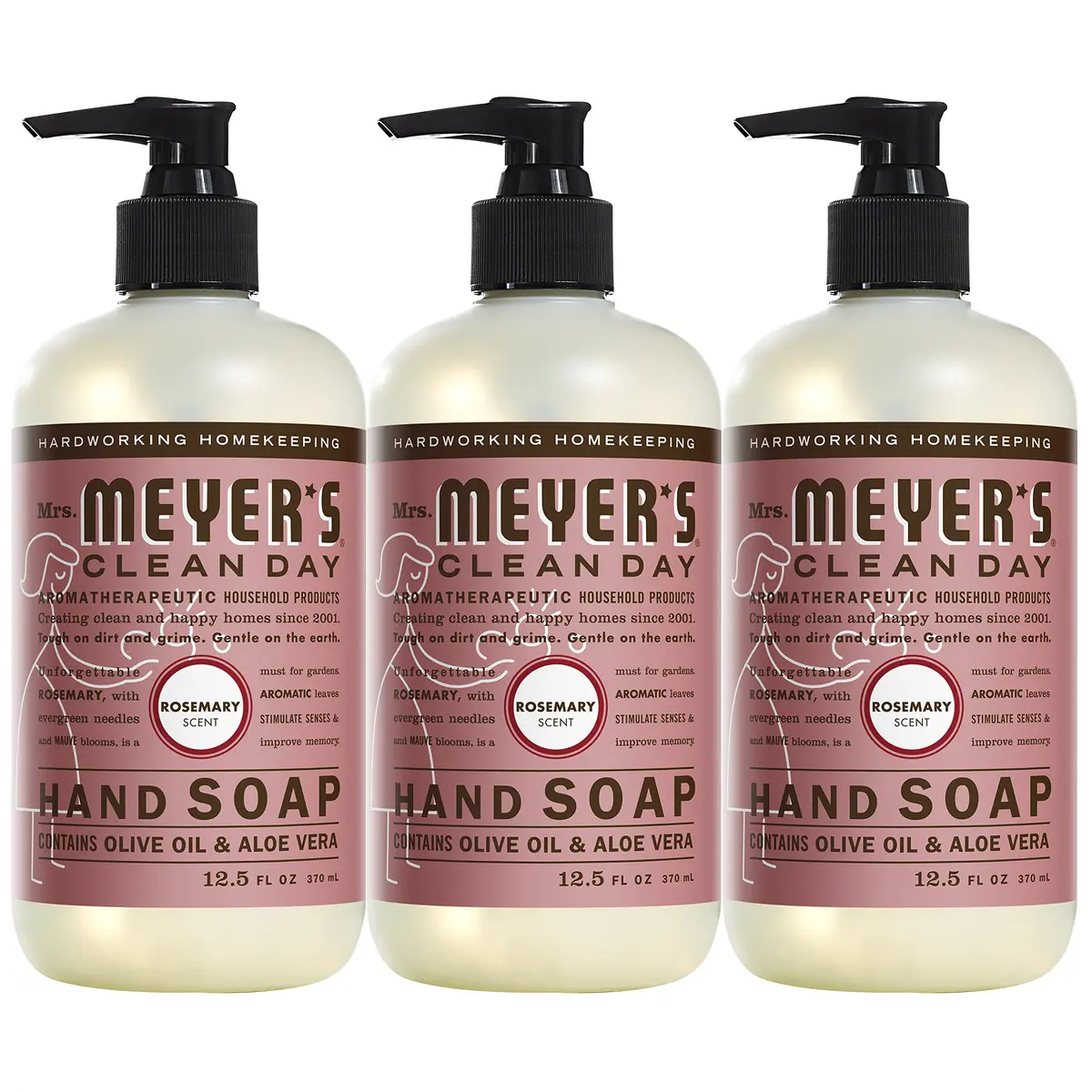 Mrs. MEYER'S Liquid Hand Soap Apple 12.5 Fl Oz | Non-Drying, Cruelty-Free, Garden-Inspired Scent - main product image