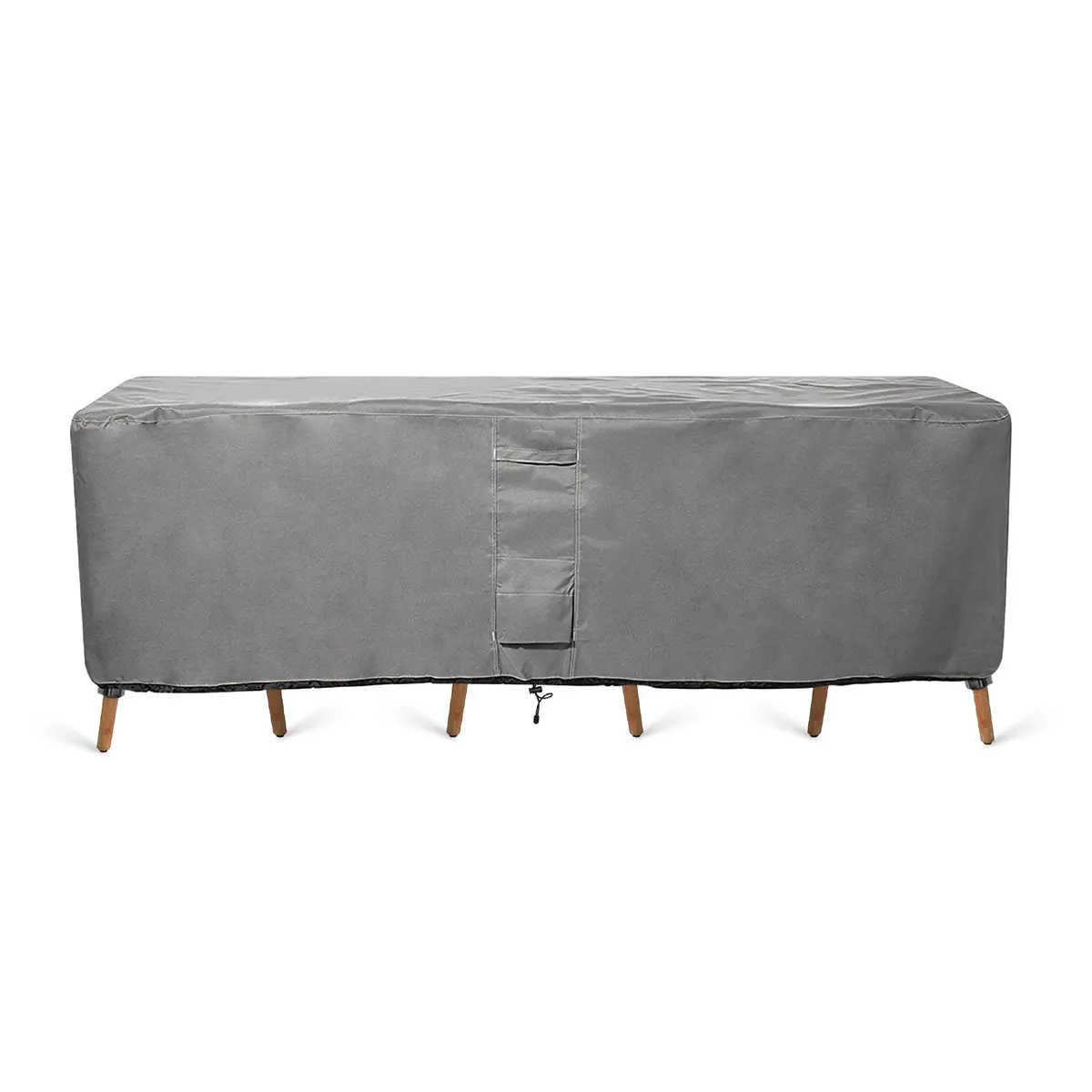 KHOMO GEAR Patio Table and Chair Set Cover - Heavy Duty, Water Resistant 108"L x 82"W x 25"H - view 2