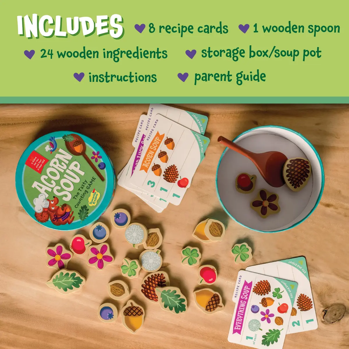 Peaceable Kingdom Acorn Soup – Game for Kids 2+ | Toddler Learning & Family Fun - view 6