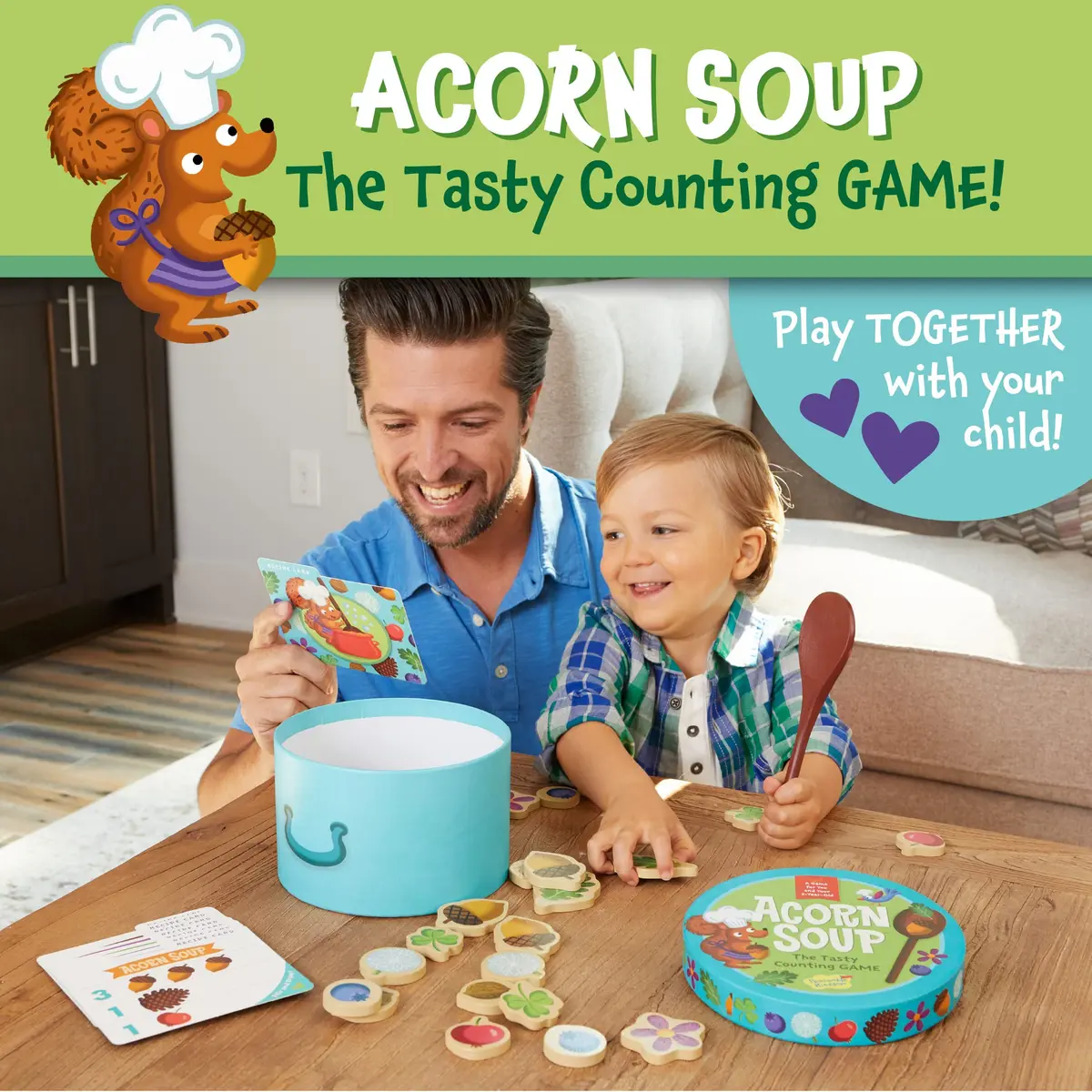 Peaceable Kingdom Acorn Soup – Game for Kids 2+ | Toddler Learning & Family Fun - view 2
