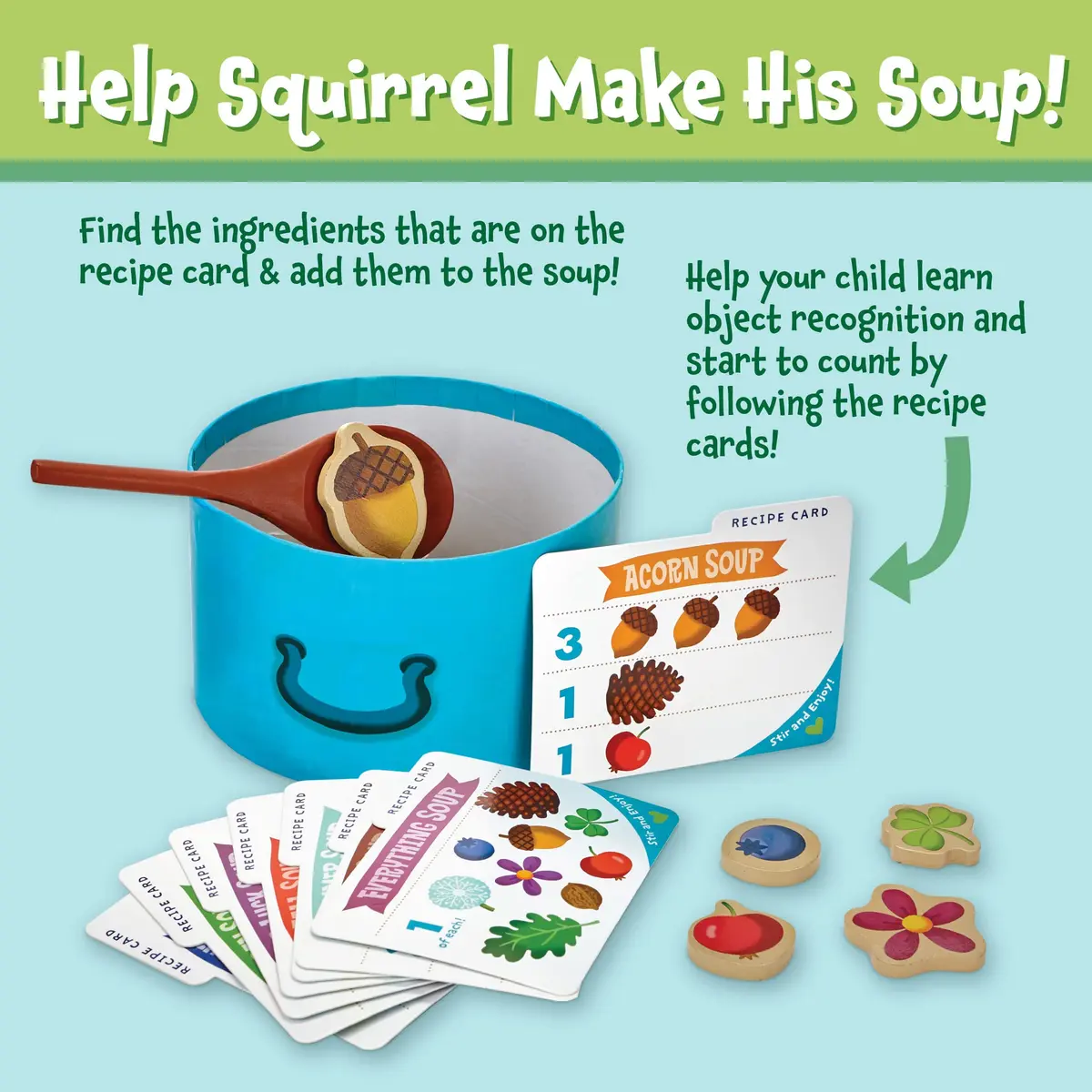 Peaceable Kingdom Acorn Soup – Game for Kids 2+ | Toddler Learning & Family Fun - view 3