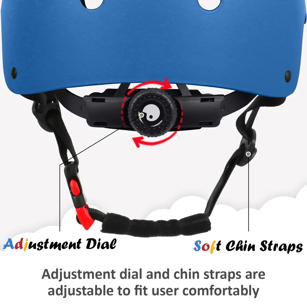 OUWOER Kids Bike Helmet Medium | Fully Adjustable, Lightweight & Multi-Sport Safety Gear - view 3