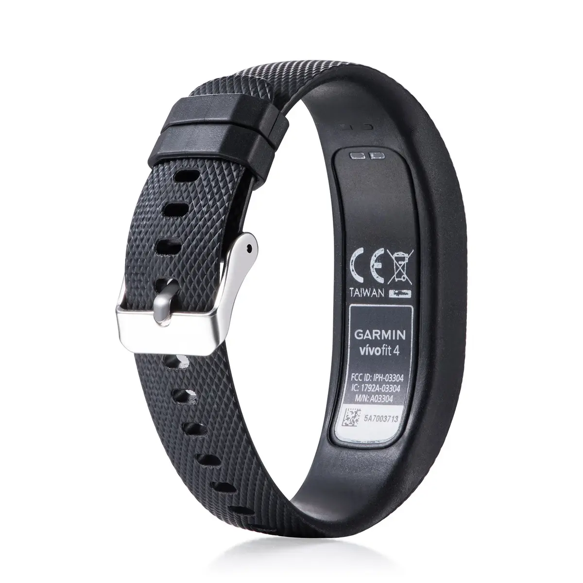 ZSZCXD Black Silicone Band for Garmin Vivofit 4, Large | Adjustable Size - view 2
