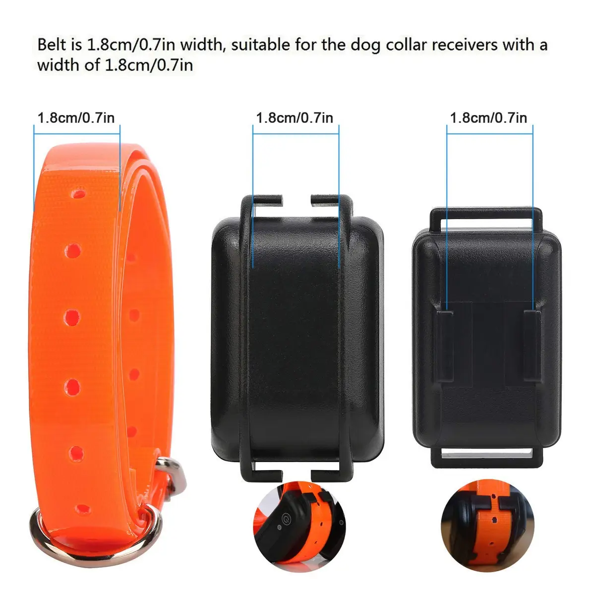 TrainPro Waterproof TPU Replacement Strap for Dog Training Collar, 27.5 in | Durable, Waterproof Nylon & Stainless Steel Buckle - view 7